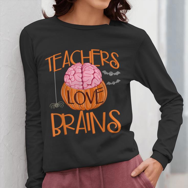 Teachers Love Brains Halloween T-Shirt For Men Women Women Long Sleeve T-Shirt, funny design Teachers Love Brains Halloween T-Shirt For Men Women Women Long Sleeve T-Shirt, funny design