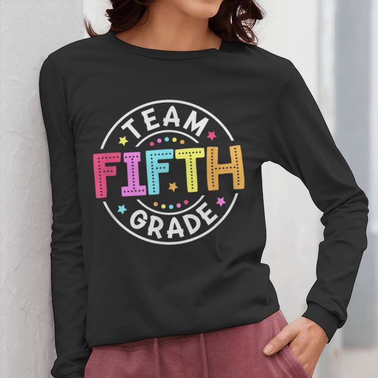 Team Fifth Grade Teacher Back To School 5th Grade Squad Kids Women Long Sleeve T-Shirt, funny design Team Fifth Grade Teacher Back To School 5th Grade Squad Kids Women Long Sleeve T-Shirt, funny design