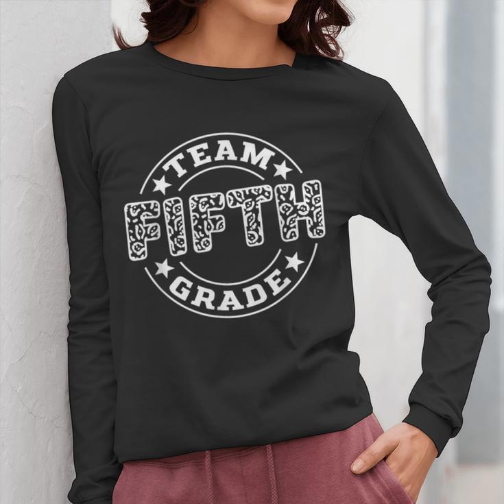 Team Fifth Grade Teacher Student Squad Team 5th Grade School Women Long Sleeve T-Shirt, funny design