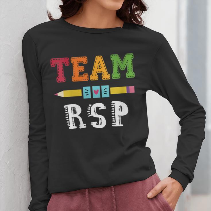 Team RSP RSP Teacher Kindergarten Teacher Women Long Sleeve T-Shirt, funny design Team RSP RSP Teacher Kindergarten Teacher Women Long Sleeve T-Shirt, funny design