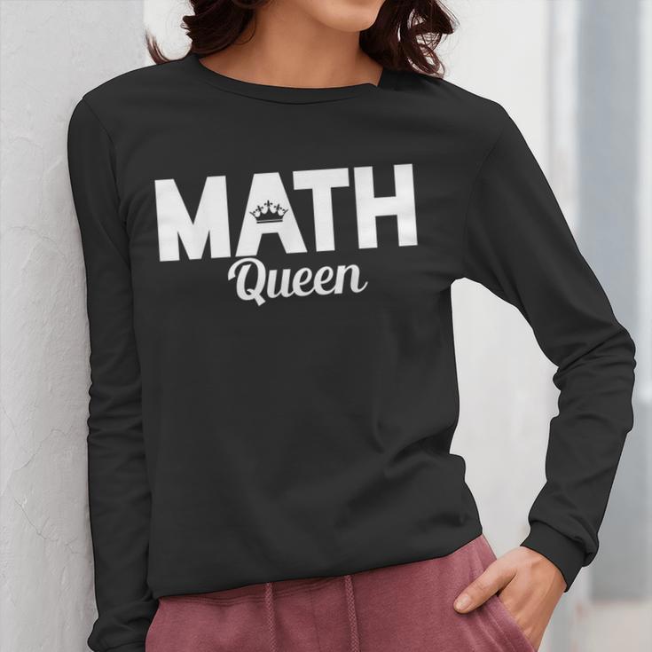 TeeArt Math Mathematics Queen Math Teacher Women Long Sleeve T-Shirt, funny design TeeArt Math Mathematics Queen Math Teacher Women Long Sleeve T-Shirt, funny design