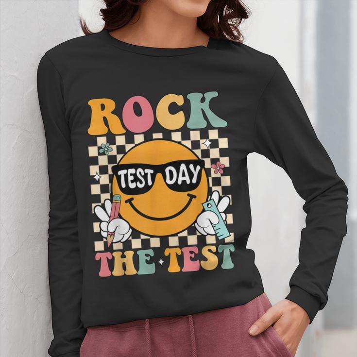 Test Day Rock The Test Teacher Testing Day You Got This Women Long Sleeve T-Shirt, funny design Test Day Rock The Test Teacher Testing Day You Got This Women Long Sleeve T-Shirt, funny design