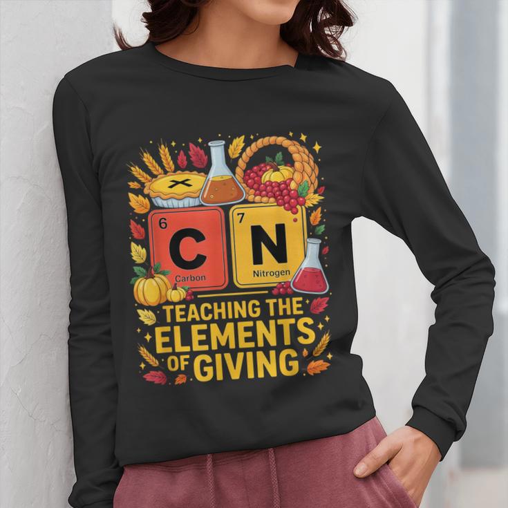 Thanksgiving 67 Meme Science Teacher Periodic Table Women Women Long Sleeve T-Shirt, Science Teacher Gifts, funny design