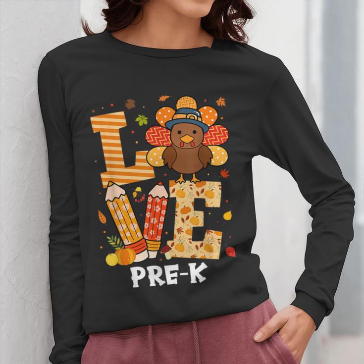 Thanksgiving Love Pre-K Teacher Turkey Autumn Fall For Men Women Girls Kids Women Long Sleeve T-Shirt, funny design Thanksgiving Love Pre-K Teacher Turkey Autumn Fall For Men Women Girls Kids Women Long Sleeve T-Shirt, funny design