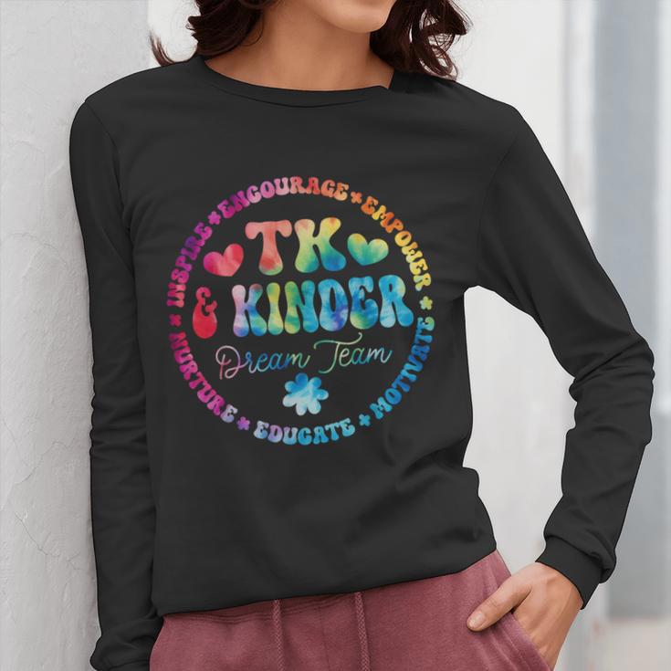 TK & Kinder Dream Team Transitional Kindergarten Teacher Women Long Sleeve T-Shirt, funny design