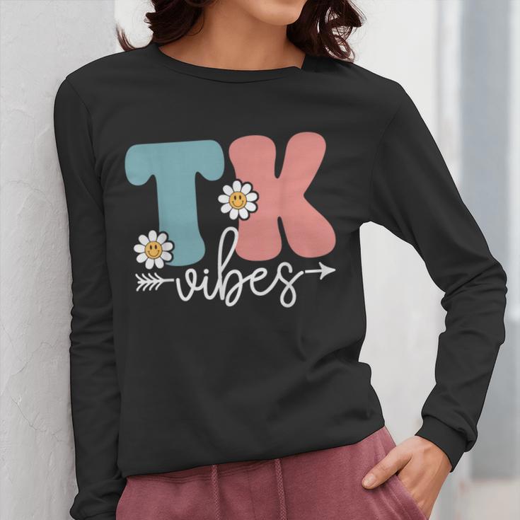 TK Vibes Back To School Teachers Students TK Team Women Long Sleeve T-Shirt, funny design