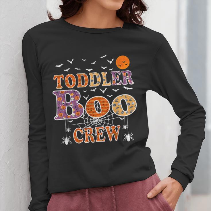 Toddler Boo Crew Halloween Daycare Teacher Kids Women Long Sleeve T-Shirt, funny design