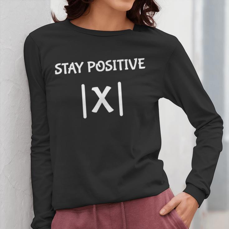 Top Math Teacher Joke Men Women Fun Stay Positive Women Long Sleeve T-Shirt, funny design Top Math Teacher Joke Men Women Fun Stay Positive Women Long Sleeve T-Shirt, funny design