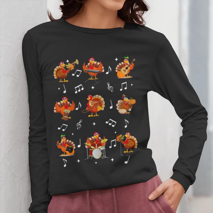 Turkey Squad Music Note Music Teacher Thanksgiving Women Long Sleeve T-Shirt, funny design Turkey Squad Music Note Music Teacher Thanksgiving Women Long Sleeve T-Shirt, funny design