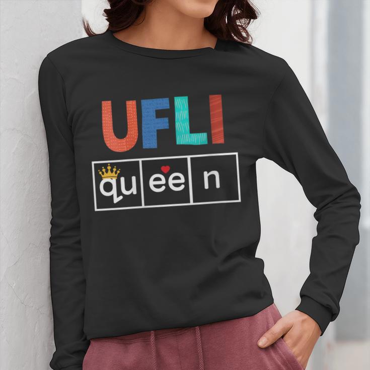 UFLI Queen Science Of Reading Literacy Teacher Appreciation Women Long Sleeve T-Shirt, Science Teacher Gifts, funny design UFLI Queen Science Of Reading Literacy Teacher Appreciation Women Long Sleeve T-Shirt, Science Teacher Gifts, funny design