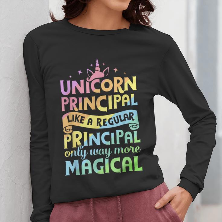 Unicorn Principal Back To School Teacher Appreciation Women Long Sleeve T-Shirt, funny design Unicorn Principal Back To School Teacher Appreciation Women Long Sleeve T-Shirt, funny design