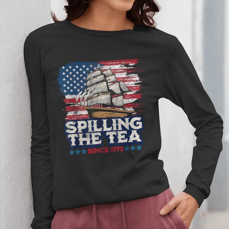 US History Teacher Boston Spilling The Tea Since 1773 Women Long Sleeve T-Shirt, History Teacher Gifts, funny design US History Teacher Boston Spilling The Tea Since 1773 Women Long Sleeve T-Shirt, History Teacher Gifts, funny design