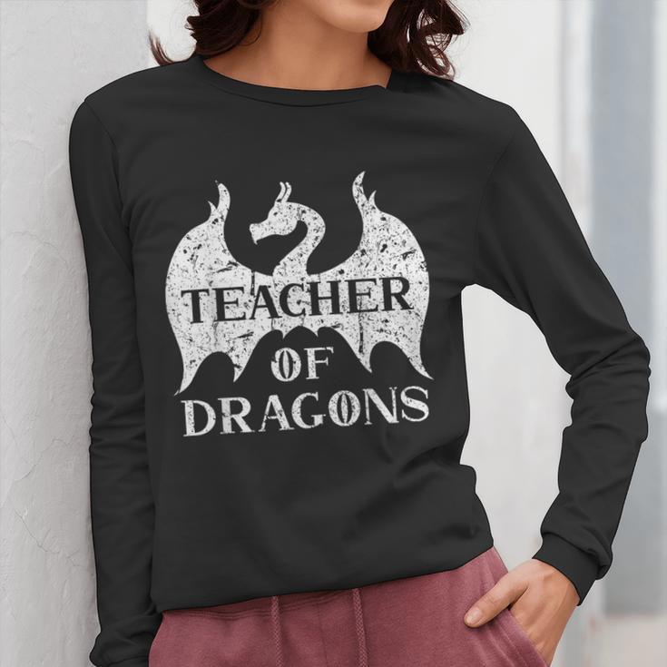 Vintage Teacher Of Dragons Quotes Teacher Student Women Long Sleeve T-Shirt, funny design Vintage Teacher Of Dragons Quotes Teacher Student Women Long Sleeve T-Shirt, funny design