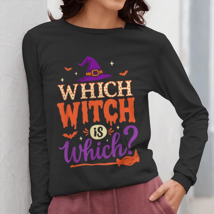 Which Witch Is Which Halloween For Women Men English Teacher Women Long Sleeve T-Shirt, English Teacher Gifts, funny design Which Witch Is Which Halloween For Women Men English Teacher Women Long Sleeve T-Shirt, English Teacher Gifts, funny design