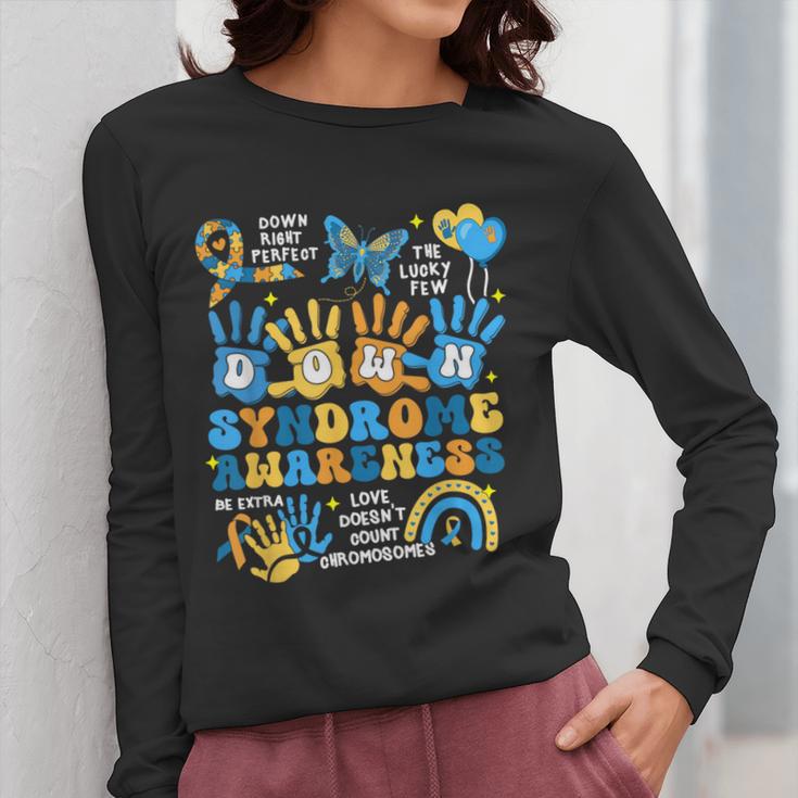 World Down Syndrome Day Awareness T21 Teacher Women Men Kids Women Long Sleeve T-Shirt, funny design World Down Syndrome Day Awareness T21 Teacher Women Men Kids Women Long Sleeve T-Shirt, funny design