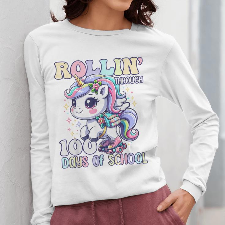 100 Days Of School Girls Teacher 100th Day Unicorn Outfit Women Long Sleeve T-Shirt, funny design 100 Days Of School Girls Teacher 100th Day Unicorn Outfit Women Long Sleeve T-Shirt, funny design