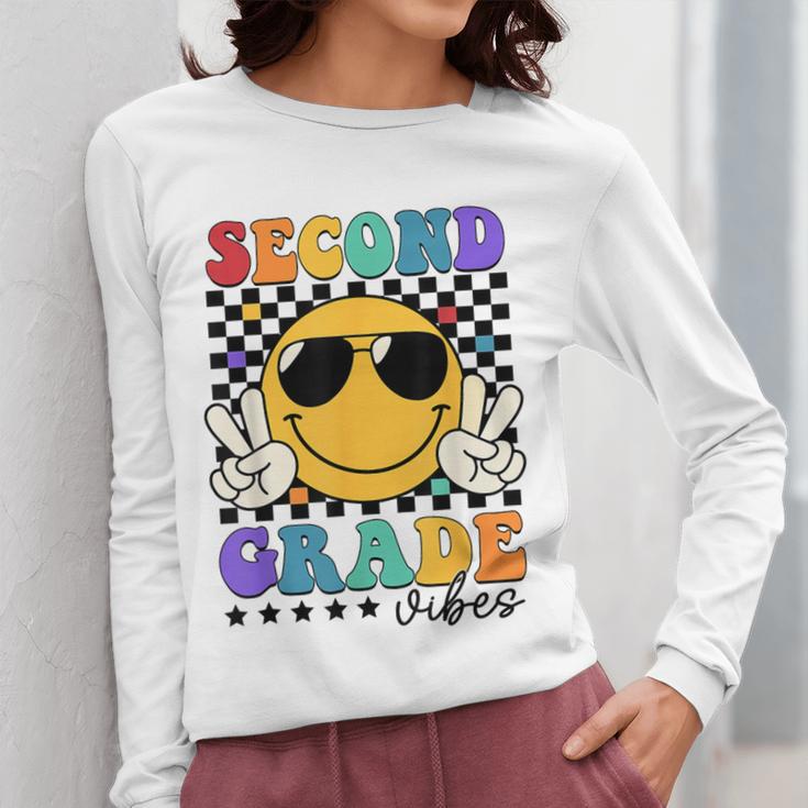 2nd Grade Teacher Shirts First Day Second Grade Shirt Girls Women Long Sleeve T-Shirt, 2nd Grade Teacher Gifts, First Grade Teacher Gifts, funny design