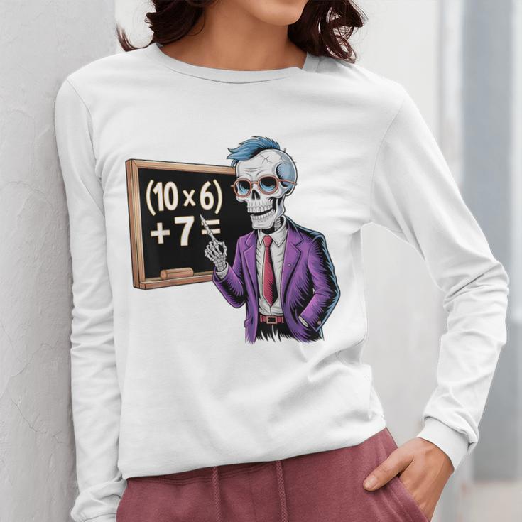 67 Math Teacher Meme Brainrot Six Seven Halloween Equation Women Long Sleeve T-Shirt, funny design 67 Math Teacher Meme Brainrot Six Seven Halloween Equation Women Long Sleeve T-Shirt, funny design