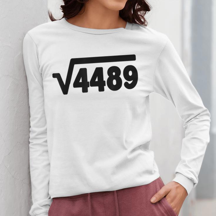67 Meme Square Root 4489 Six Seven Slang Math Teacher Women Long Sleeve T-Shirt, funny design