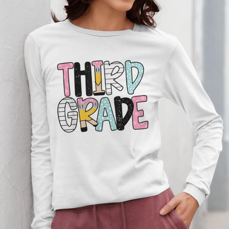 Back To School Third Grade Teacher First Day Of 3rd Grade Women Long Sleeve T-Shirt, First Grade Teacher Gifts, funny design Back To School Third Grade Teacher First Day Of 3rd Grade Women Long Sleeve T-Shirt, First Grade Teacher Gifts, funny design