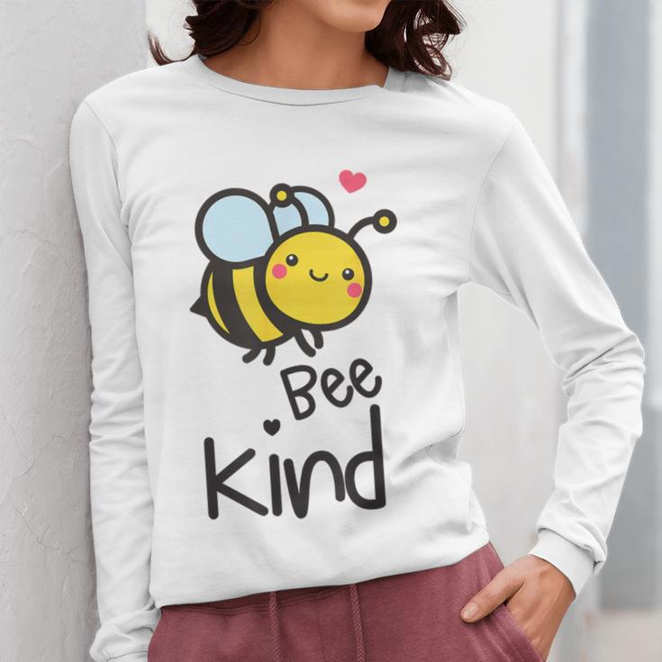Bee Kind Bumble Bee Anti Bullying Teacher Kindness Matters Women Long Sleeve T-Shirt, funny design