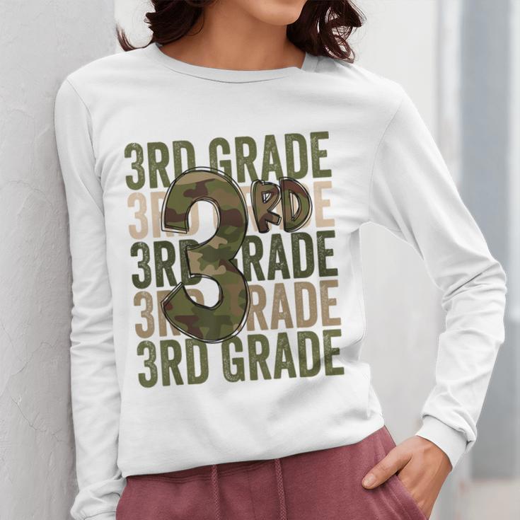 Camo Team 3rd Grade Squad Back To School Teacher Kids Boys Women Long Sleeve T-Shirt, funny design Camo Team 3rd Grade Squad Back To School Teacher Kids Boys Women Long Sleeve T-Shirt, funny design