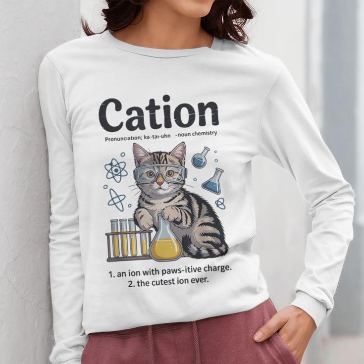 Cation Shirt Cat Science Chemistry Teacher Chemist Pun Women Long Sleeve T-Shirt, Science Teacher Gifts, funny design Cation Shirt Cat Science Chemistry Teacher Chemist Pun Women Long Sleeve T-Shirt, Science Teacher Gifts, funny design