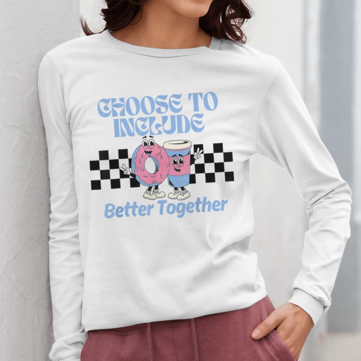 Choose To Include Special Education Teacher Autism Awareness Women Long Sleeve T-Shirt, funny design Choose To Include Special Education Teacher Autism Awareness Women Long Sleeve T-Shirt, funny design