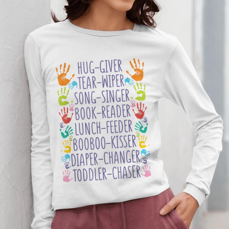 Daycare Provider Daycare Teacher Childcare Provider Women Long Sleeve T-Shirt, funny design Daycare Provider Daycare Teacher Childcare Provider Women Long Sleeve T-Shirt, funny design