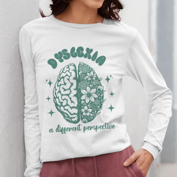 Dyslexia A Different Perspective Dyslexia Specialist Teacher Women Long Sleeve T-Shirt, funny design
