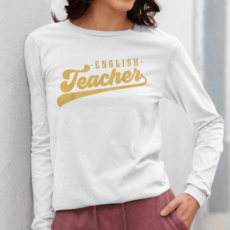 English Teacher Men Women Vintage Graphic English Teacher Women Long Sleeve T-Shirt, English Teacher Gifts, funny design English Teacher Men Women Vintage Graphic English Teacher Women Long Sleeve T-Shirt, English Teacher Gifts, funny design