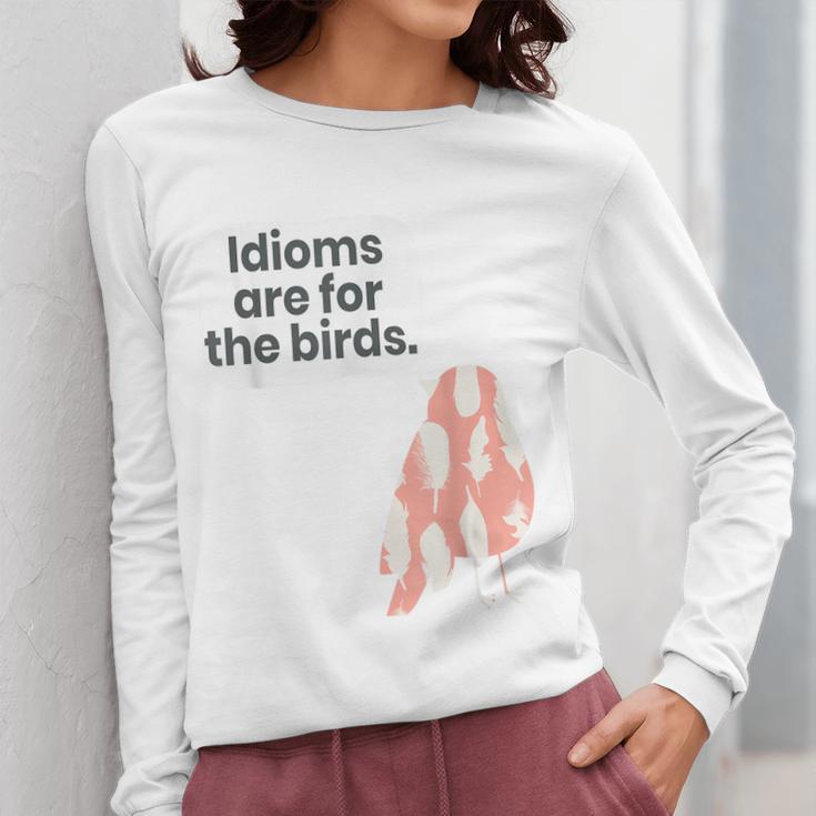 English Teachers Idiom Joke Grammar Police Literature Lovers Men Women Girls Kids Women Long Sleeve T-Shirt, English Teacher Gifts, funny design English Teachers Idiom Joke Grammar Police Literature Lovers Men Women Girls Kids Women Long Sleeve T-Shirt, English Teacher Gifts, funny design