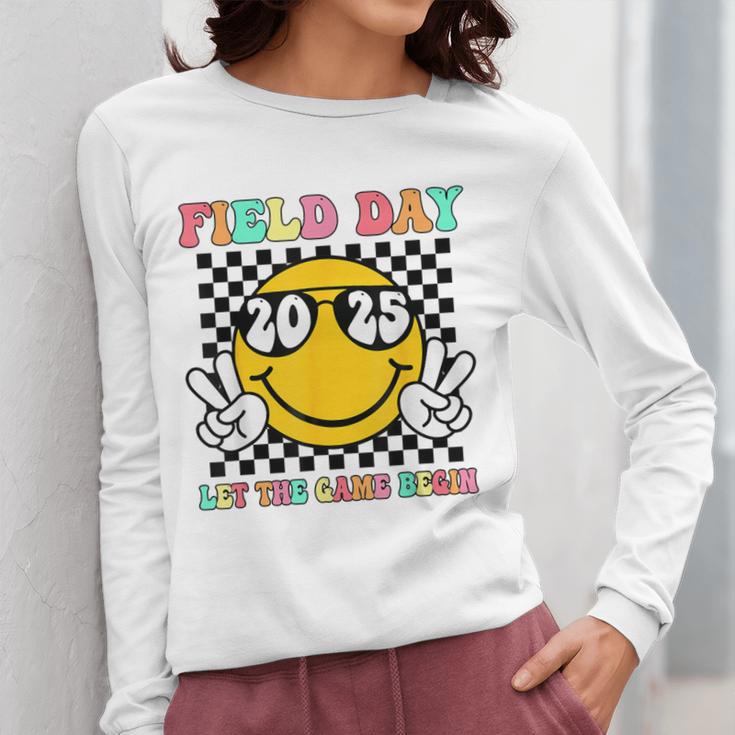 Field Day 2025 Let The Games Begin Yellow Team Teachers Kids Women Long Sleeve T-Shirt, funny design Field Day 2025 Let The Games Begin Yellow Team Teachers Kids Women Long Sleeve T-Shirt, funny design