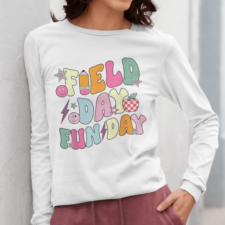 Field Day Fun Day Last Day Of School Teacher Student Women Long Sleeve T-Shirt, funny design