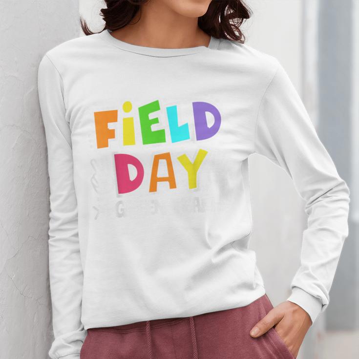 Field Day Green Team For Teacher Kids Field Day Games Women Long Sleeve T-Shirt, funny design Field Day Green Team For Teacher Kids Field Day Games Women Long Sleeve T-Shirt, funny design