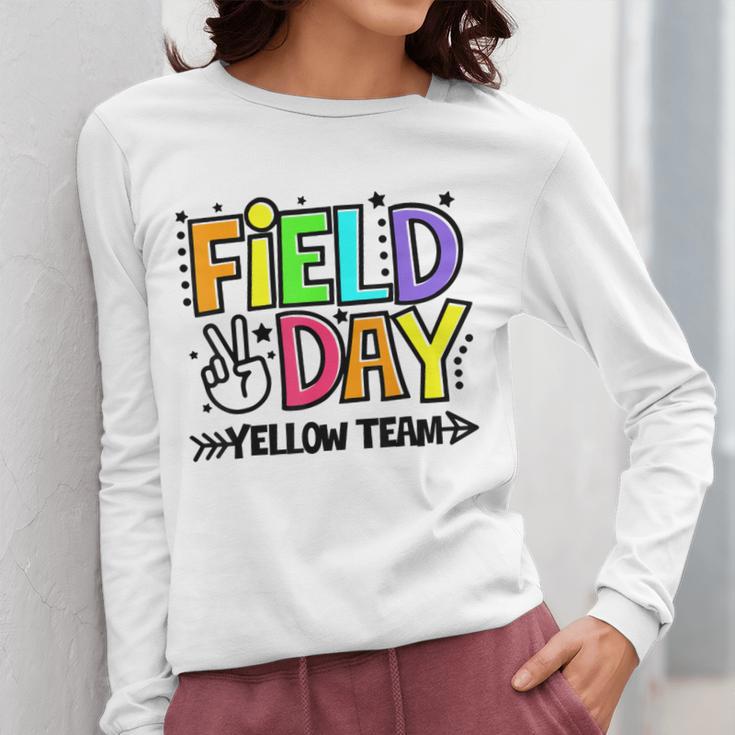 Field Day Yellow Team For Teacher Kids Field Day Games Women Long Sleeve T-Shirt, funny design Field Day Yellow Team For Teacher Kids Field Day Games Women Long Sleeve T-Shirt, funny design