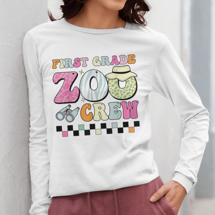 Field Zoo Trip Shirt For Teacher First Grade Crew For Men Women Kids Women Long Sleeve T-Shirt, First Grade Teacher Gifts, funny design