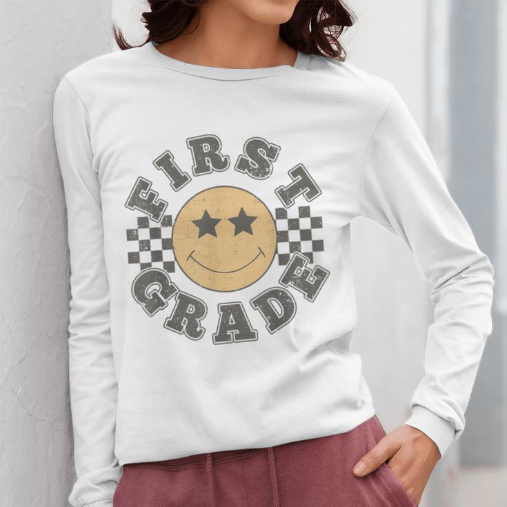 First Grade Teacher First Day Of 1st Grade Back To School Women Long Sleeve T-Shirt, First Grade Teacher Gifts, funny design