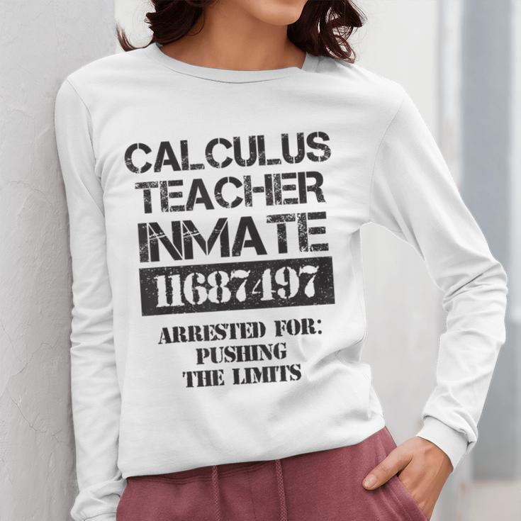 Halloween Calculus Teacher Prisoner Costume Women Long Sleeve T-Shirt, funny design Halloween Calculus Teacher Prisoner Costume Women Long Sleeve T-Shirt, funny design
