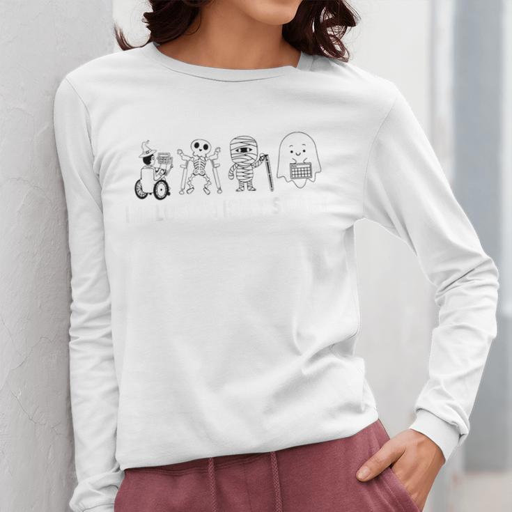 Inclusion Isn't Scary Halloween SLP Sped Teacher Unity Day Women Long Sleeve T-Shirt, funny design Inclusion Isn't Scary Halloween SLP Sped Teacher Unity Day Women Long Sleeve T-Shirt, funny design