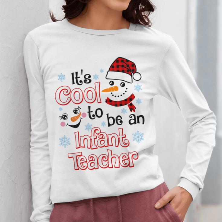 It's Cool To Be a Infant Teacher Snowman Winter Christmas Women Long Sleeve T-Shirt, funny design It's Cool To Be a Infant Teacher Snowman Winter Christmas Women Long Sleeve T-Shirt, funny design