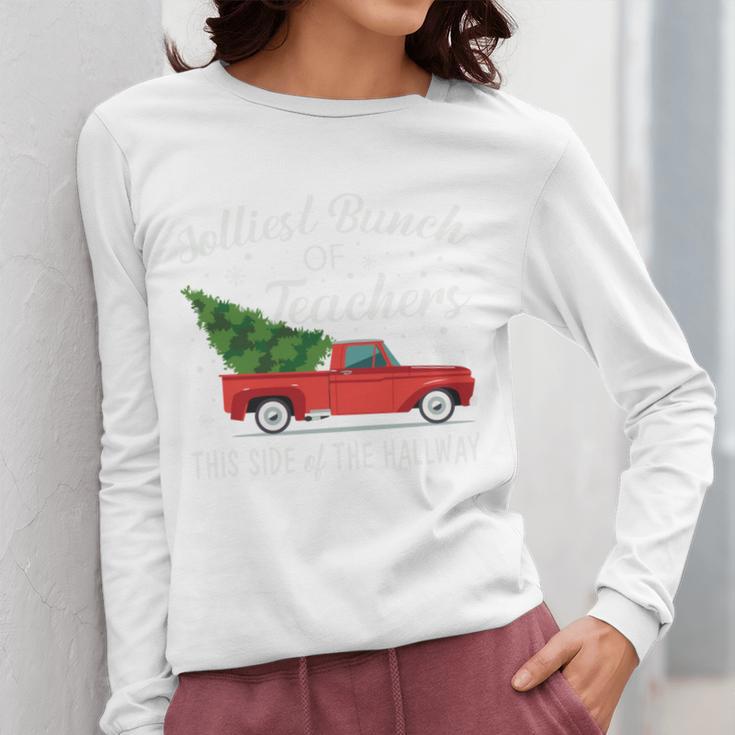 Jolliest Bunch Of Teachers This Side Of The Hallway Women Long Sleeve T-Shirt, funny design