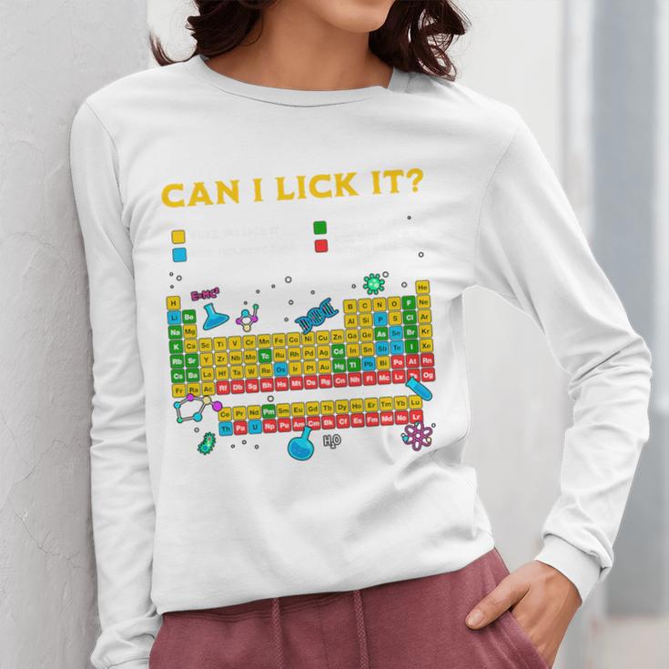 Can I Lick It Periodic Table Science Teacher Student Premium Tri-Blend Women Long Sleeve T-Shirt, Science Teacher Gifts, funny design Can I Lick It Periodic Table Science Teacher Student Premium Tri-Blend Women Long Sleeve T-Shirt, Science Teacher Gifts, funny design
