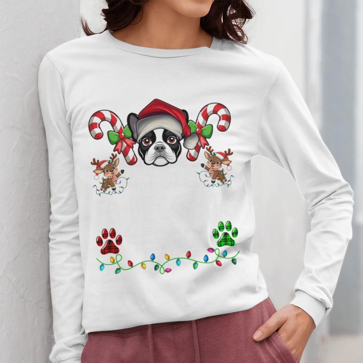 Most Likely Decorate Her Boston Terrier Dog Ugly Christmas Women Long Sleeve T-Shirt, Boston Terrier Christmas Gifts, funny design