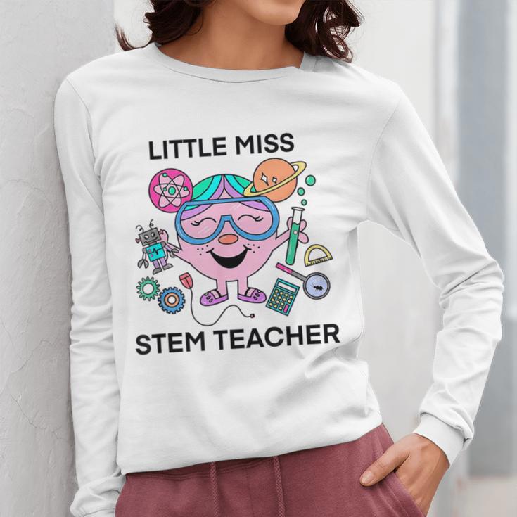 Little Miss Stem Teacher Women Long Sleeve T-Shirt, funny design Little Miss Stem Teacher Women Long Sleeve T-Shirt, funny design