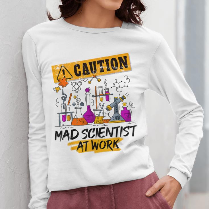 Mad Scientist Halloween Costume Science Teacher Women Long Sleeve T-Shirt, Science Teacher Gifts, funny design Mad Scientist Halloween Costume Science Teacher Women Long Sleeve T-Shirt, Science Teacher Gifts, funny design