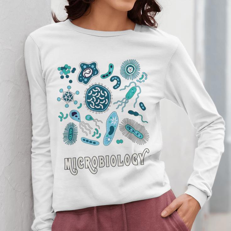 Microbiology Teacher Science Instructor Tee Shirt For Men Women Women Long Sleeve T-Shirt, Science Teacher Gifts, funny design