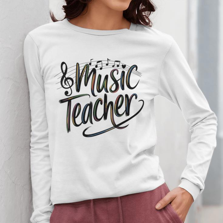 Music Teacher For Women Elementary First Day Of School Women Long Sleeve T-Shirt, funny design Music Teacher For Women Elementary First Day Of School Women Long Sleeve T-Shirt, funny design