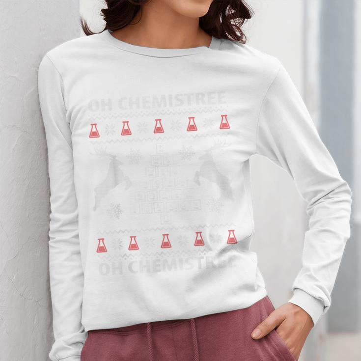 Oh Chemistree Ugly Christmas Sweater Science Student Teacher Women Long Sleeve T-Shirt, Science Teacher Gifts, funny design Oh Chemistree Ugly Christmas Sweater Science Student Teacher Women Long Sleeve T-Shirt, Science Teacher Gifts, funny design