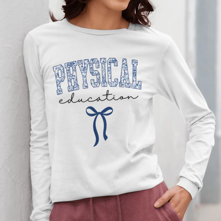 Physical Education PE Teacher PHYS Ed Student Graduation Women Long Sleeve T-Shirt, Pe Teacher Gifts, funny design Physical Education PE Teacher PHYS Ed Student Graduation Women Long Sleeve T-Shirt, Pe Teacher Gifts, funny design